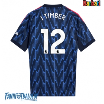 Arsenal Jurrien Timber #12 Tricou Fotbal Replică 2025-26 Barbati Deplasare